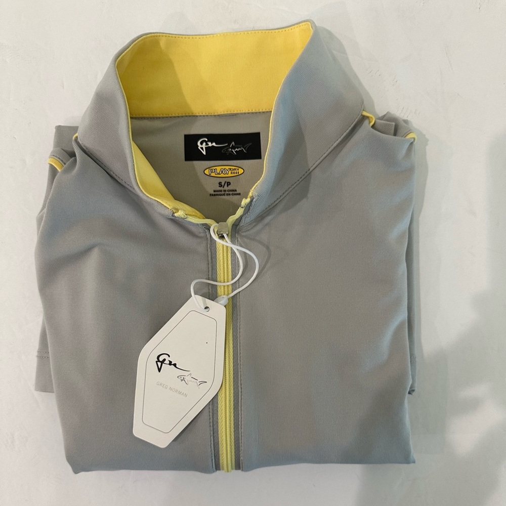 NWT Greg Norman long sleeve Technical Performance half zip pull over size Small